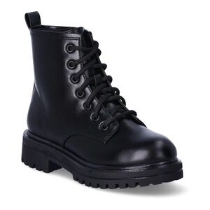 Wonder Nation little girls black Lace-Up Combat Boots; size: 2